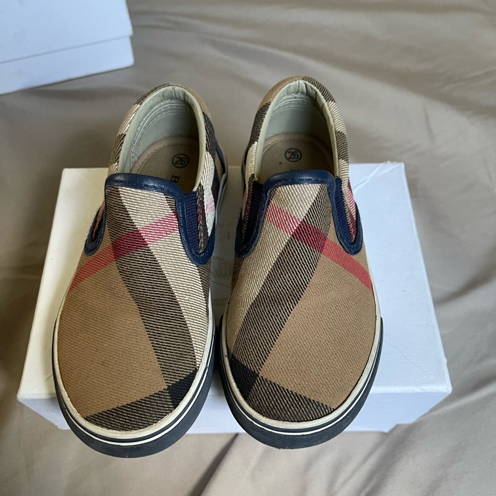 Toddler Burberry slip ons